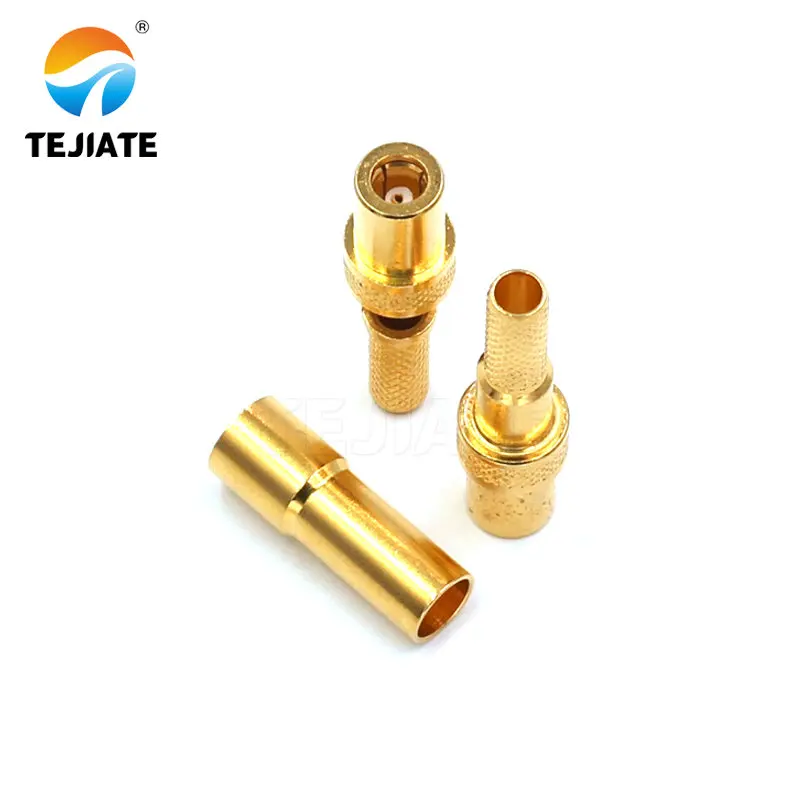 1PCS SMB-K-3 UHF-J-3 CRC9-JW-3 TS9-JW-3 RF Adapter Opening Type Match For RG58/142 Nickel Plated Gold Plated Connector