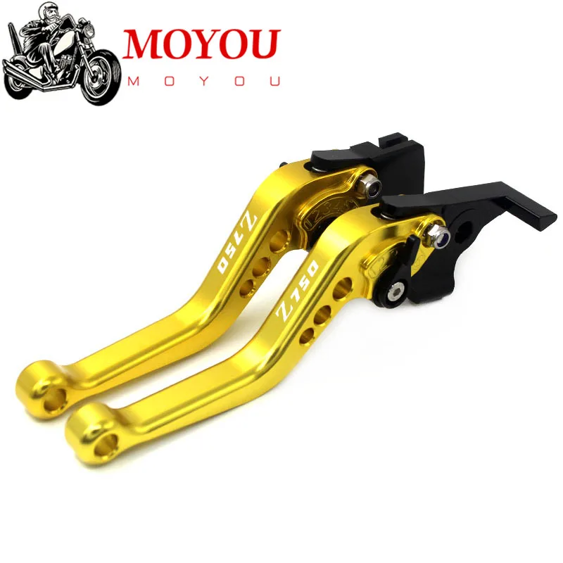 For KAWASAKI Z750 Z 750 2004 2005 2006 F14 K750 Motorcycle Accessories Aluminum Short Brake Clutch Levers LOGO Z750