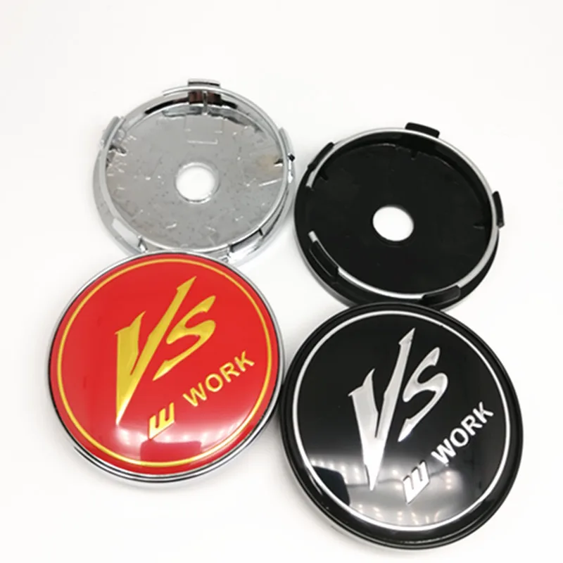 4pcs 60mm Wheel Center Hubcaps for VS W Work Car Styling Rims Hub Cover Cap Emblem 56mm Badge Stickers