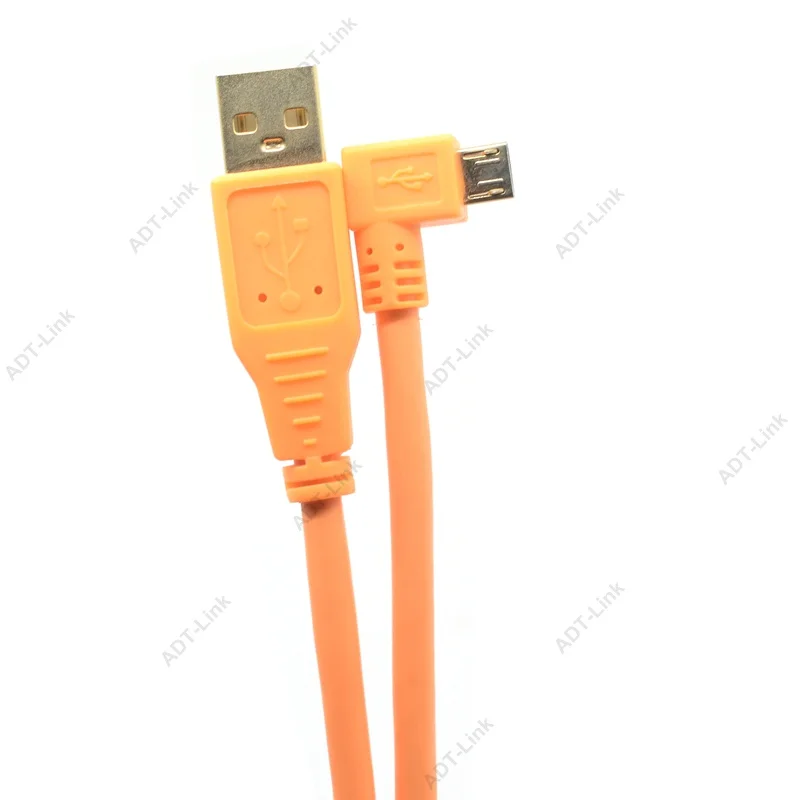 USB 2.0 A Male to Micro B 5-pin Orange Micro USB 2.0 Angled 3m 5m 8m For Song A9 a7m2 a7r2 a7s2 a7r3 a7m3 RX1R RX100 Micro