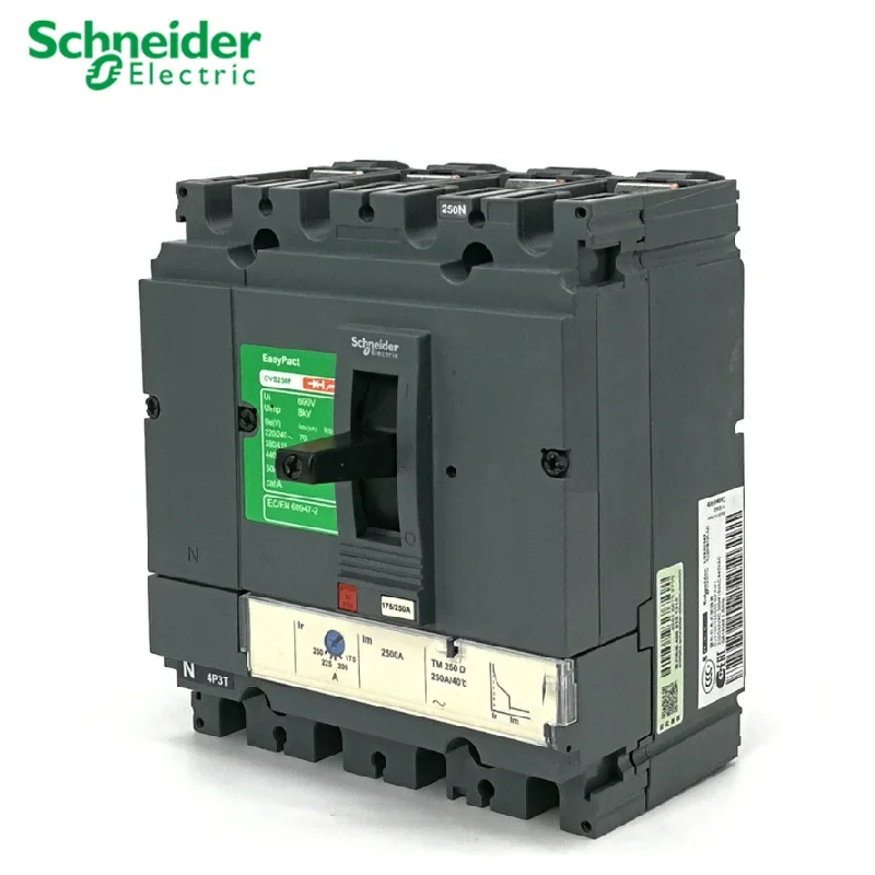 Schneider electric Molded-Case Circuit Breakers Switch MCCB CVS250N  4P  TMD200A 250A 50KA rms