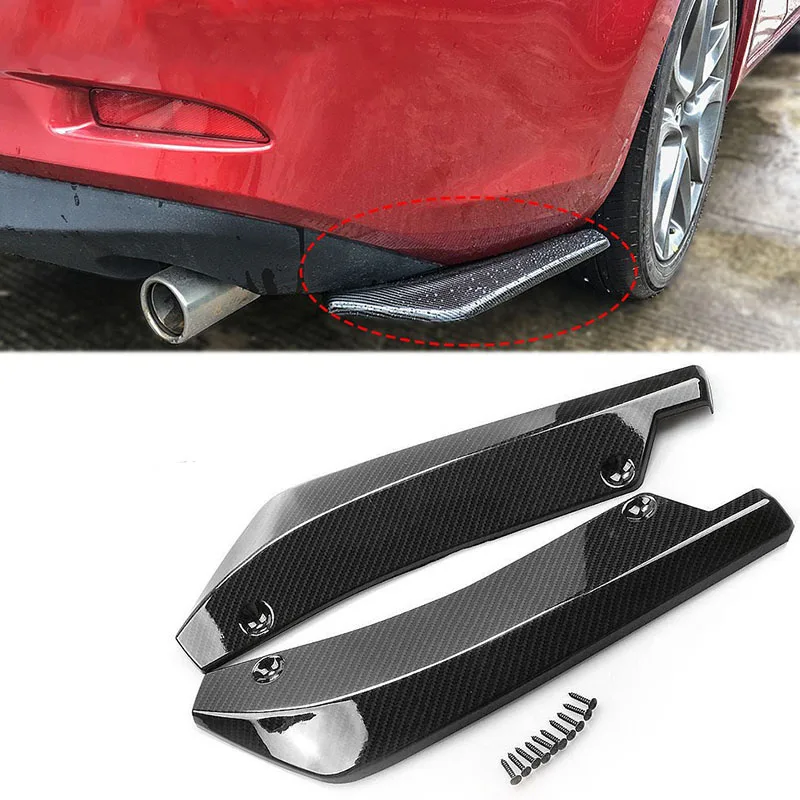 2pc Car Styling Car Rear Bumper Spoiler Accessories for Fiat Punto 500 Palio Argo grande panda Lifan X60 Cebrium Solano New