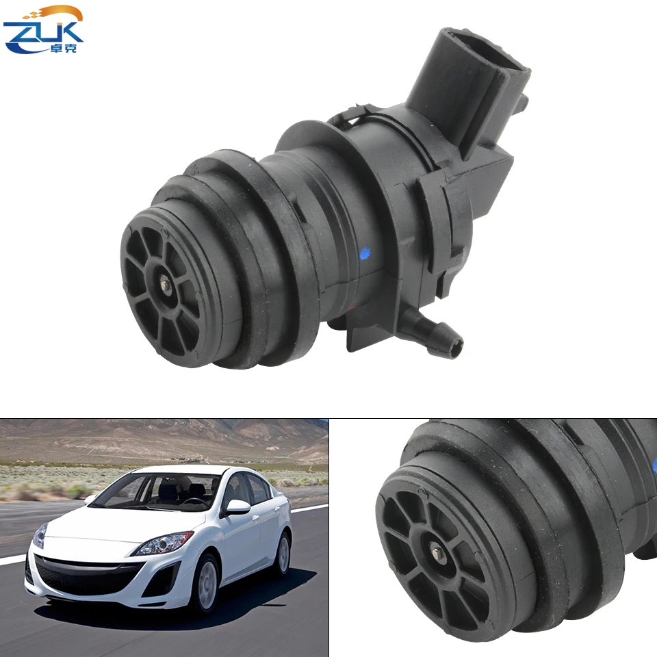 ZUK-Motor para limpiaparabrisas, bomba de limpieza de parabrisas para MAZDA 3, 6, 5, Premacy BK BL GG 2002-2015 OEM:GJ6A-67-482