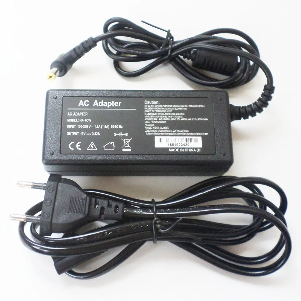 

65W AC Adapter Battery Charger Power Supply Cord For ACER ASPIRE 5542 5551 5552 5553 5732 5315-2326 AS5735-4774 AS5810TZ-4657