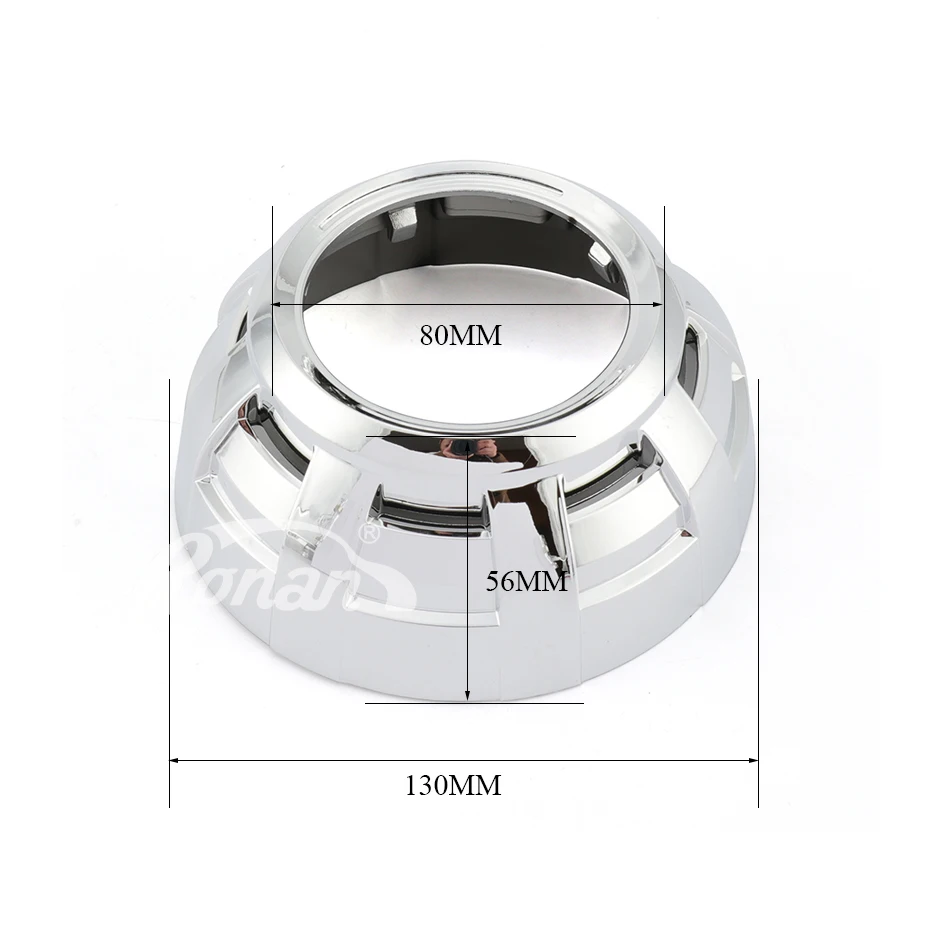 RONAN 2,5'' 3,0'' Scheinwerferabdeckungen für Hella Kito Q5 MH1 Bi-Xenon Bi-LED Projektorlinsen Auto-Styling Nachrüstmaske Abdeckung – Detail 6