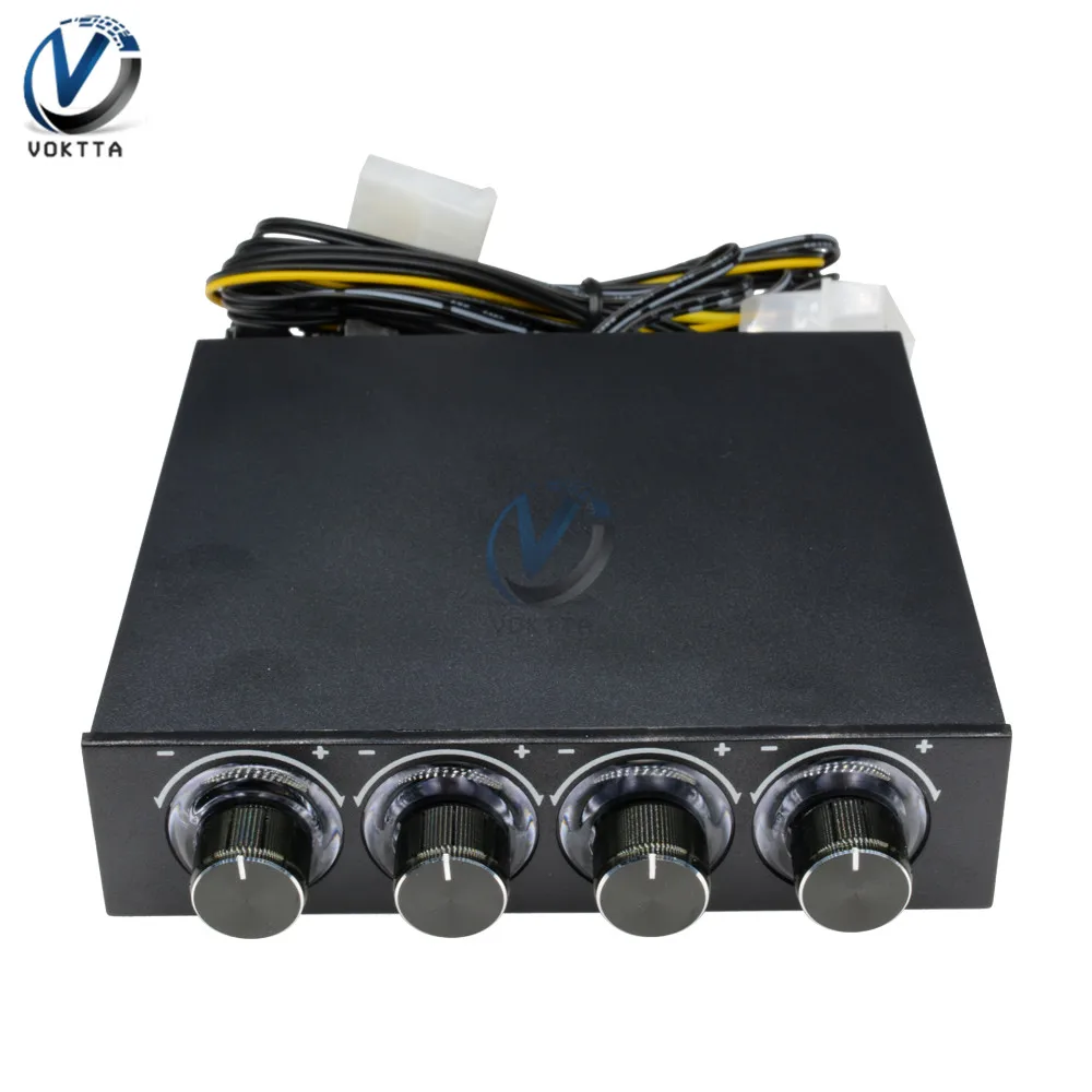 3.5 Inch 4 Channel Cooler Fan Speed Controller Computer Chassis Fan Speed Controller Heat Dissipation Cooling Governor