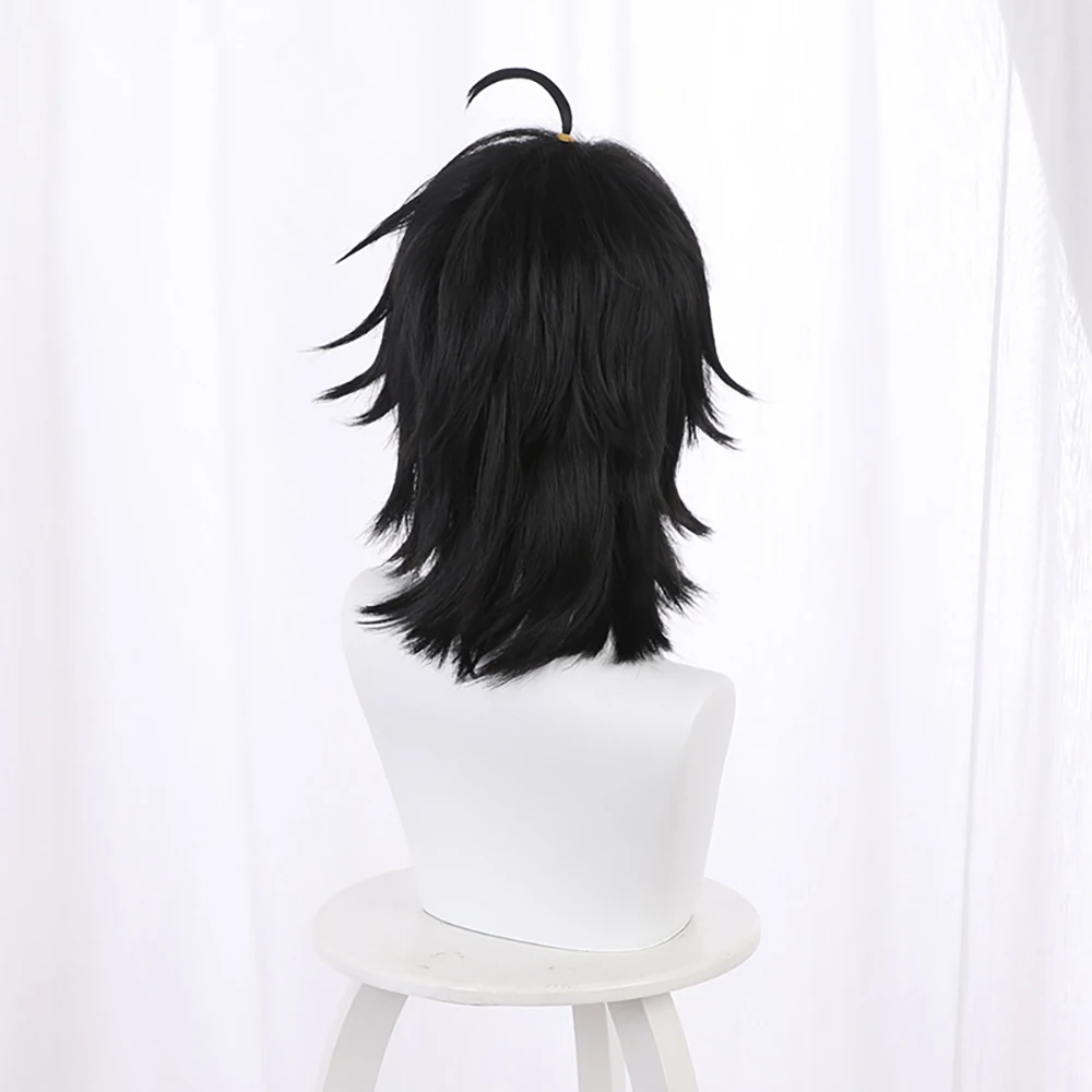 Anime Game Identity V Cosplay New Survivor Patient Emil Wig Halloween Play Party Stage High Quality Short Curly Black Hair