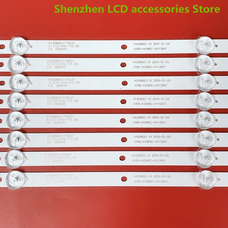 Dải Đèn LED Cho LE43M3570/60 LE43M3579 4708-K43WDC-A1113N11 K430WDC1 A1 388MM 6V 43Inch Sử Dụng