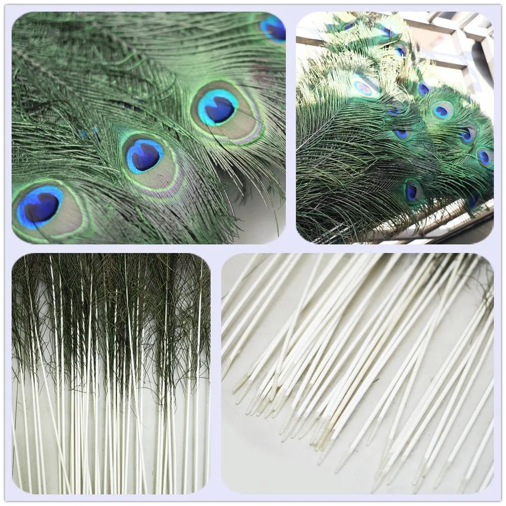 Wholesale Natural Real Peacock Feathers Decoration 70-100cm long Home Hotel Crafts Feather Decor Wedding Accessories Decoration