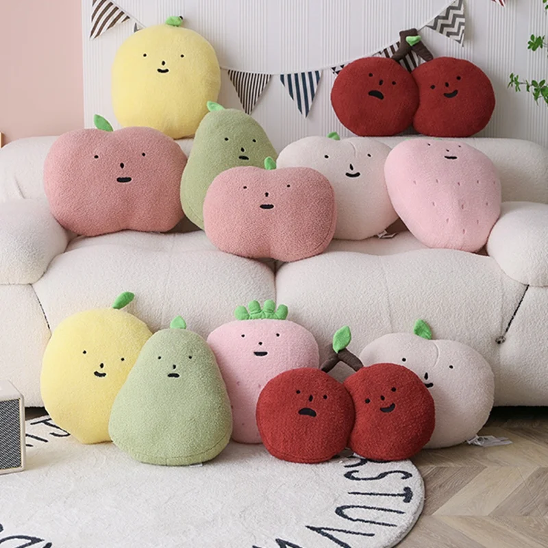 

New Fruit Plush Toy Plush Pillow Strawberry Cherry Lemon Stuffed Plush Fruit Girl Christmas Gifts Toys for Children Home Decor