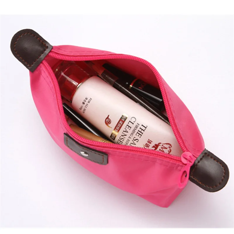 2024 New Portable Cosmetic Bag Dumpling Storage Bag Mini Cute Toiletry Bag Outdoor Travel Nylon Waterproof Storage Bag