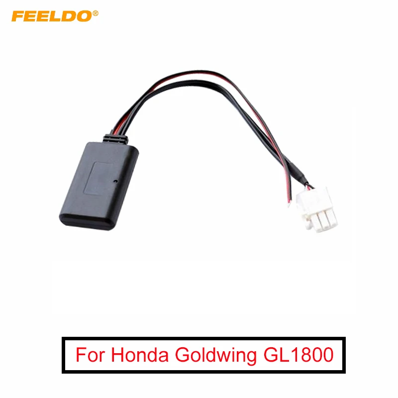 FEELDO 1PC Car 3PIN CD Wireless Bluetooth Module Audio Input Aux Cable Adapter for Honda Goldwing GL1800/F6B Aux Wring