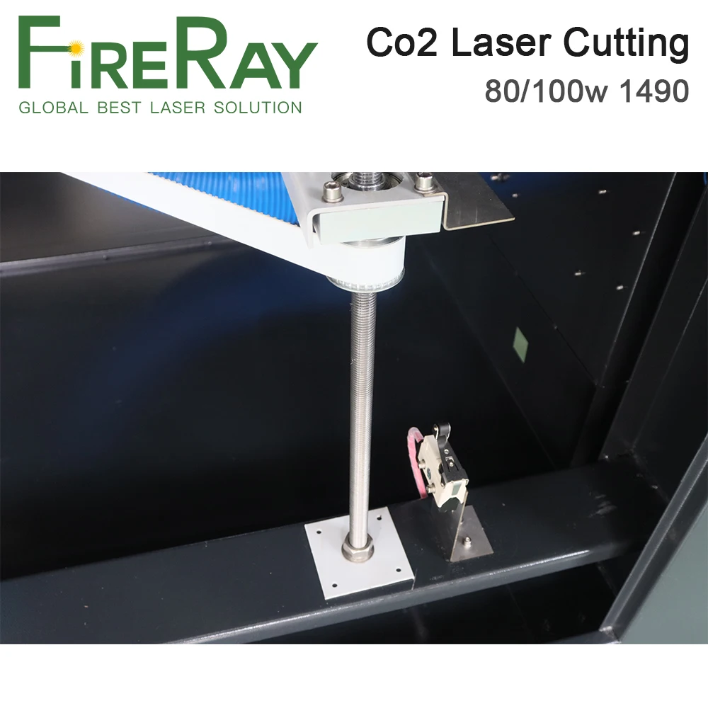 FireRay-1490 80W 100w Co2 레이저 절단 및 조각 기계, RECI 레이저 튜브, Trocen