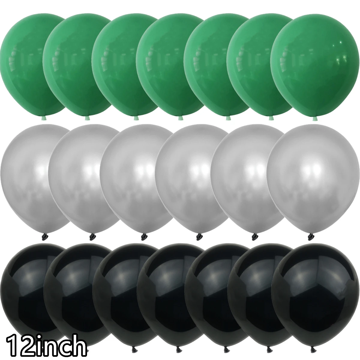 20PC 32inch Green Black Birthday party Decorations Game on Theme party Number Latex balloons Aluminum foil digital balloon