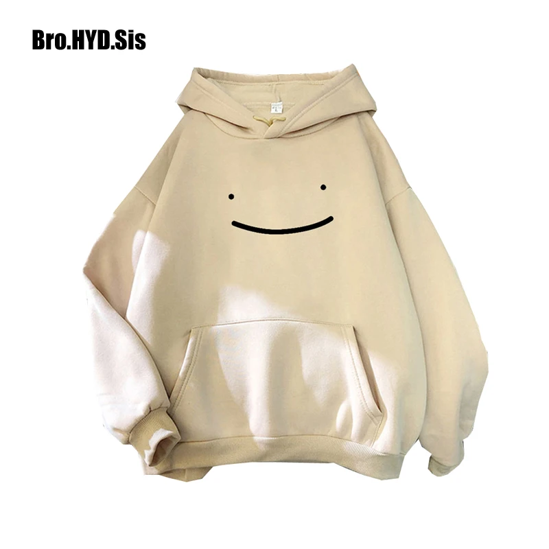 Casual Women Hoodies Aesthetic Dream Smiling Oversized Hoody Harajuku Sweatshirts Men Lady Long Sleeve Clothes Fashion Tops