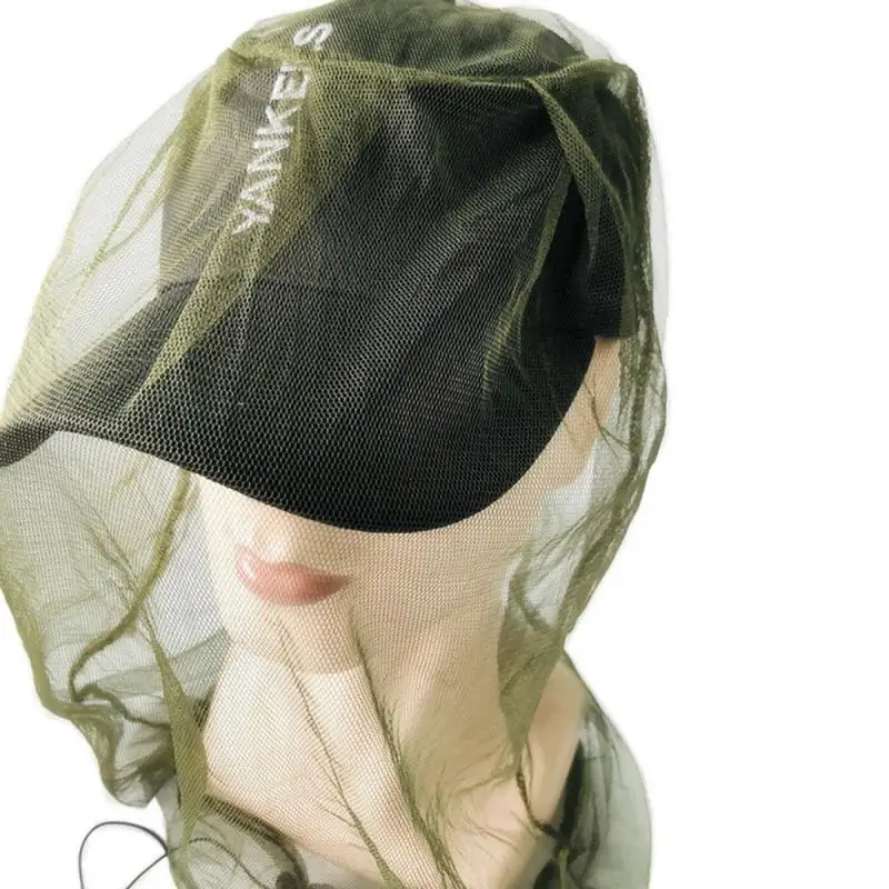 Outdoor Fishing Cap Anti-mosquito Cover Mosquito Head Net Hat Fishing Hat Bug Mesh Face Protector Travel Camping Fishing Cap