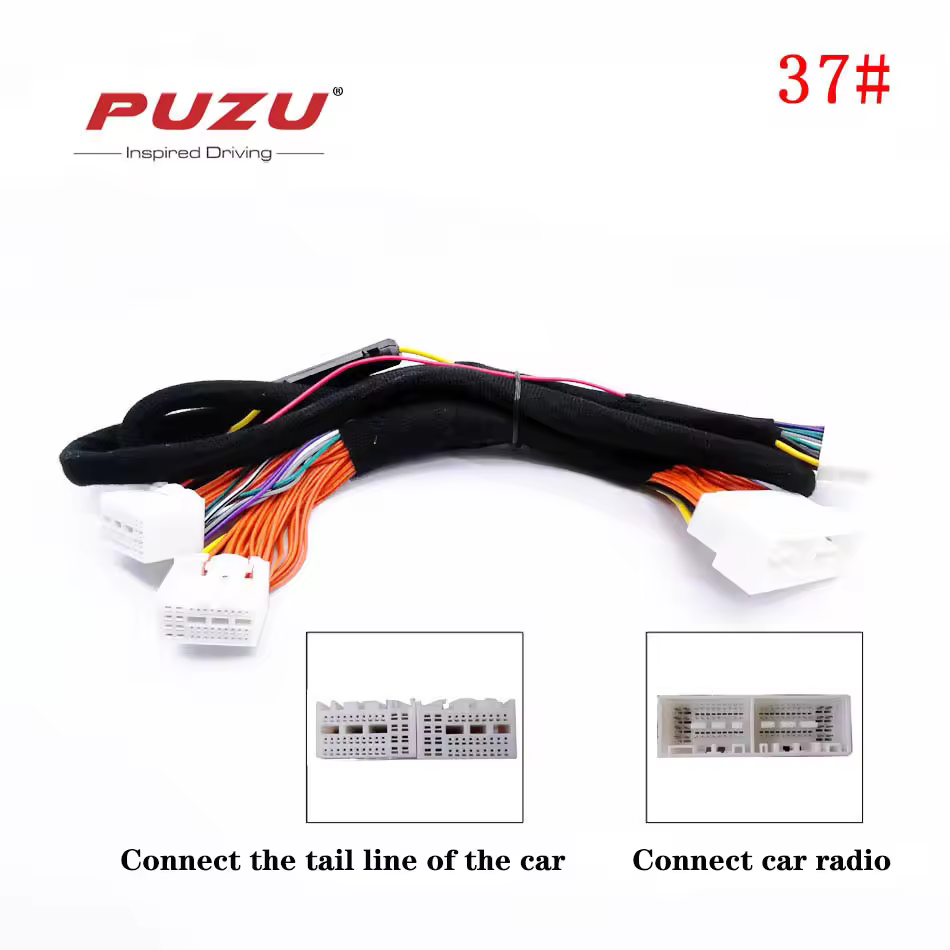 PUZU #37 רכב DSP מגבר חיווט ISO לרתום כבל עבור חדש Kia יונדאי מכוניות עבור חדש טוסון