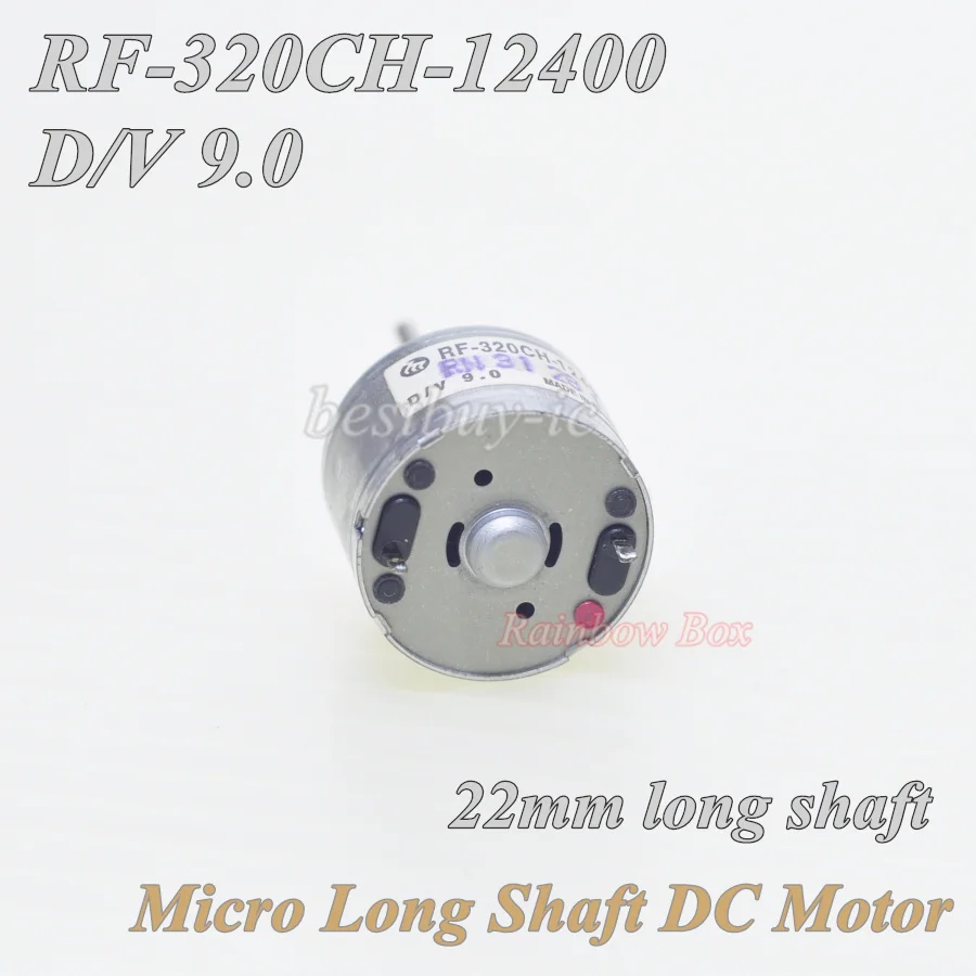 Miniature Long Axis Motor RF-320CH-12400 Motor 310 Series 3.0V-9.0V DC Motor 22MM long shaft