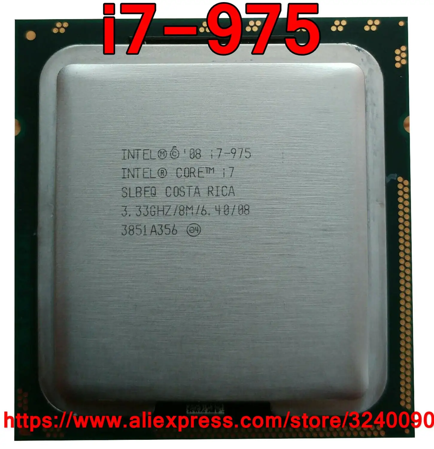 Original Intel Core i7 Extreme Edition i7-975 โปรเซสเซอร์ i7 975 3.33GHz 8M 4-แกนซ็อกเก็ต 1366 ฟรีการจัดส่ง Speedy เรือ OUT