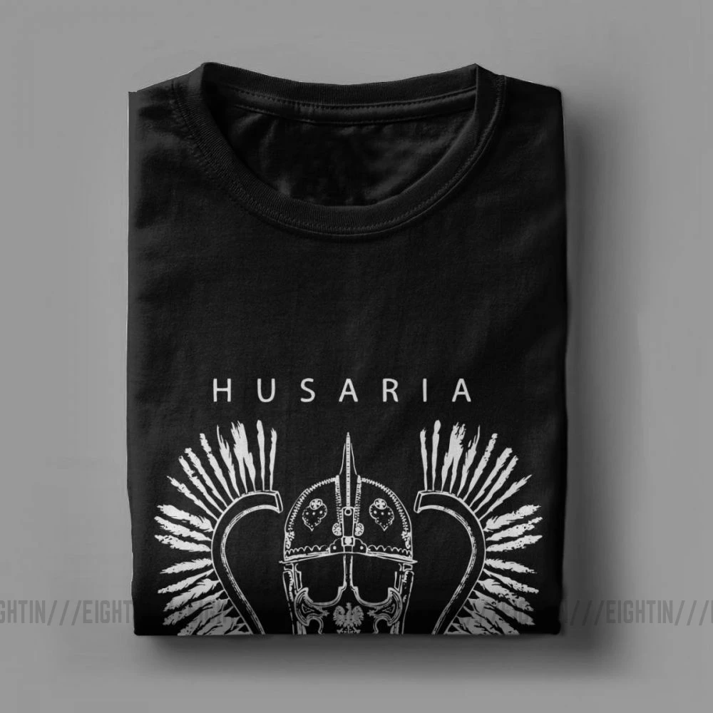 Men Polish Winged Hussar T Shirt Poland Husaria Warszawa Eagle Polska Pure Cotton Clothing Short Sleeve Tees 4XL 5XL 6XL T-Shirt