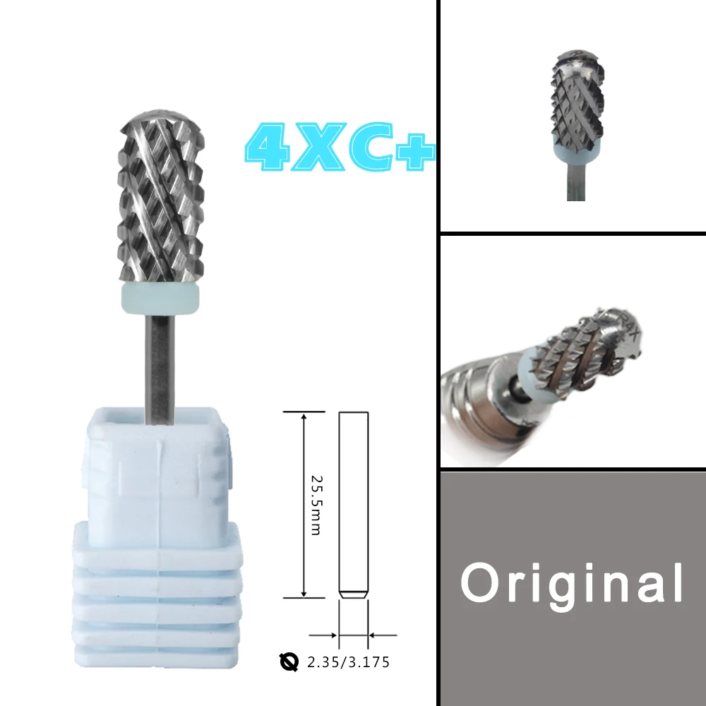 RolinStar 6.6 Großer Runder Aufsatz für Sicherheits-Nagelbohrer 4XC 5XC Original Acrylpulver-Dipping-Killer-Entferner Stärkste Nagelbohrer-Bits