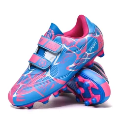 Sapatas de futebol crianças cleats traning futebol esporte tênis para meninos meninas crianças não-deslizamento sapatos esportivos macio tamanho inferior 28-38