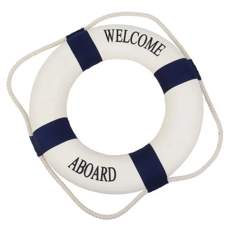 3 Sizes Navy Style Lifebuoy Nautical Aboard Sign In Home Decor Decorative Life Ring Room Bar Home Decoration