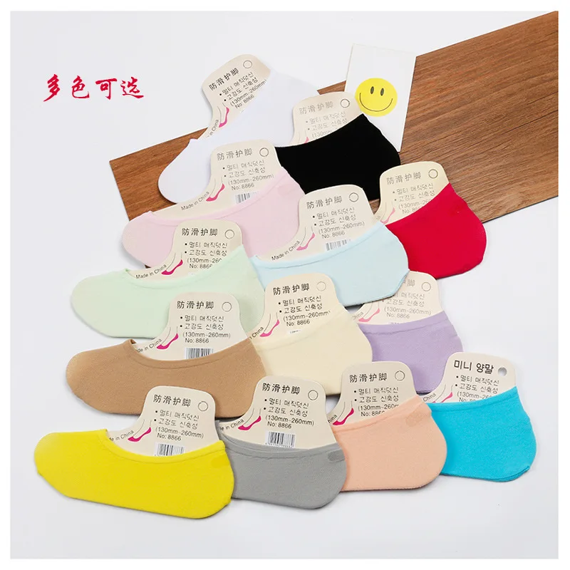 40Pcs/Lot Candy Color Socks Slippers Children Socks set Summer Thin female Socks Girl 20 pairs chaussette skarpetki damskie 2021