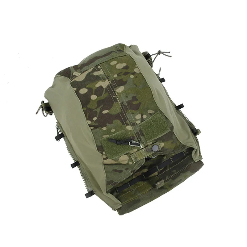 Imagem -02 - Tactical Vest Zipper Bolsas Multicam Airsoft Militar Bolsa Zip Painel Back Pack ng Ver Tmc 3189