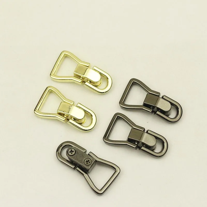 

6pcs 15mm Bag Side Hanger Hook Strap Copper Buckle Strap Connector Clips DIY Pendant Nipple Nail Hanger Hooks Clasp Accessories