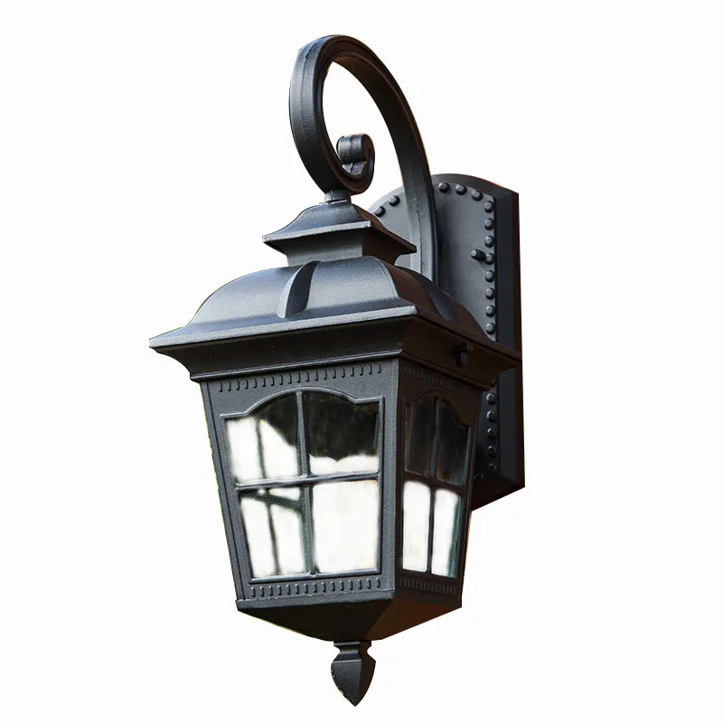 European Style Outdoor Wall Lamp Waterproof Aisle Garden Balcony Lamp Villa American Retro Outdoor Gate Courtyard Corridor Lamp