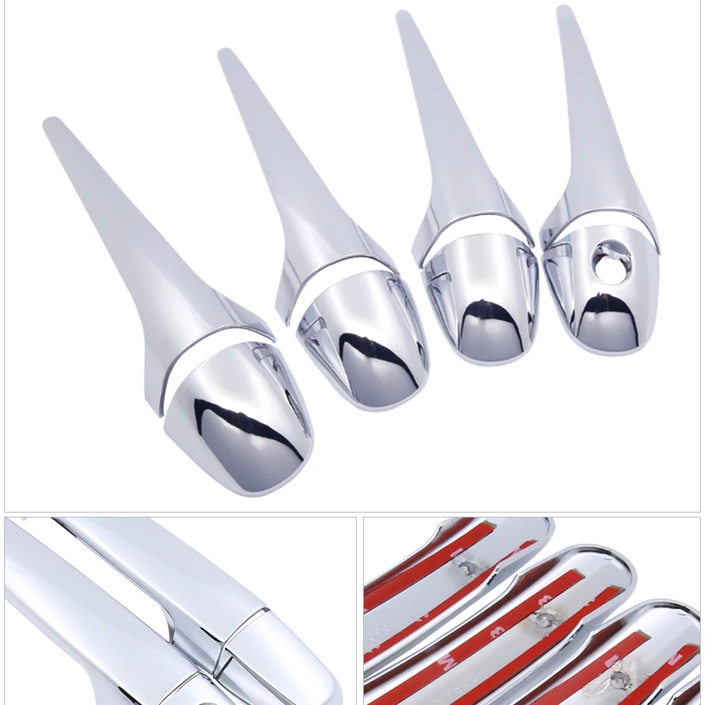 for Toyota RAV4 XA40 2013 2014 2015 2016 2017 2018 Luxurious Chrome Door Handle Cover Catch Trim Set Car Cap Accessories RaV 4