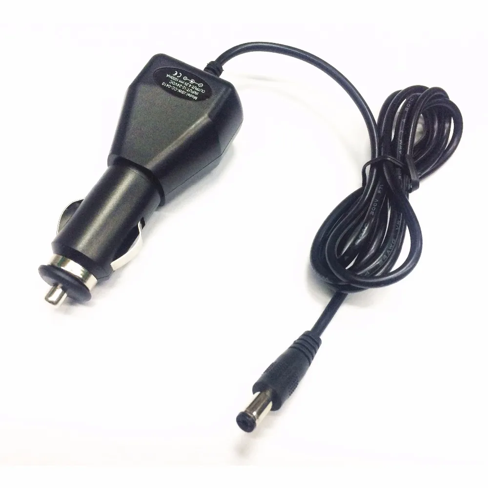 4.2V 1A Car Charger  Li-ion Battery Charger with LED Indicator 5.5 x  2.1mm Interface Suitable for 3.7V 4.2V 1-String Lithium