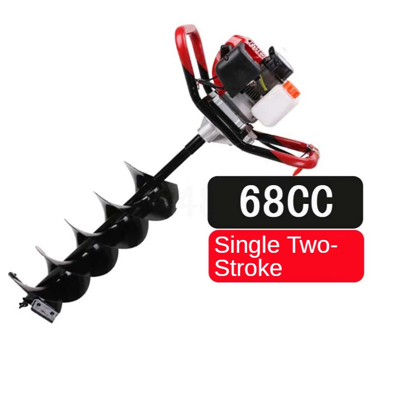 High Power Ground Drilling and Drilling Machine Tree planting digger Gasoline rig Two / four-stroke drilling pile driver