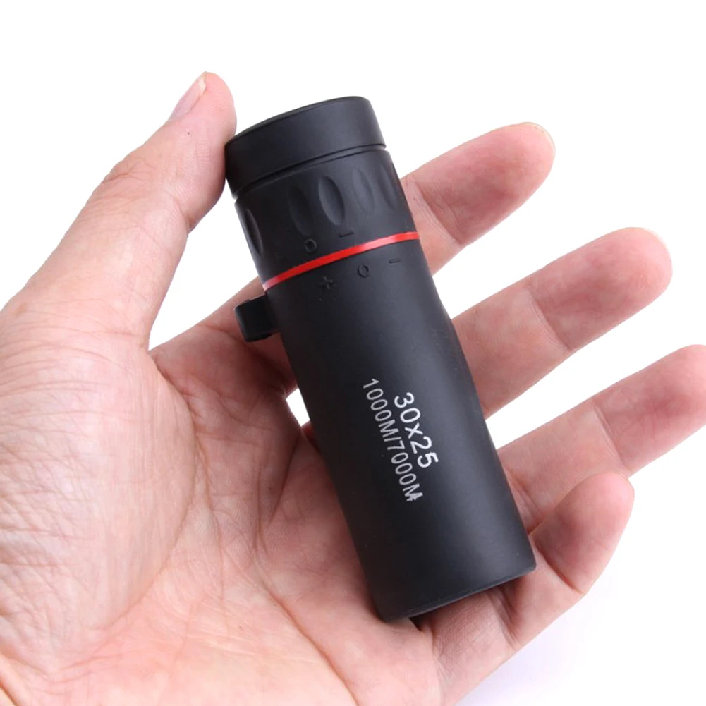 Telescopio Monocular HD de alta calidad, binoculares con enfoque de zoom, película verde, telescopio óptico para caza y turismo al aire libre, 30x25