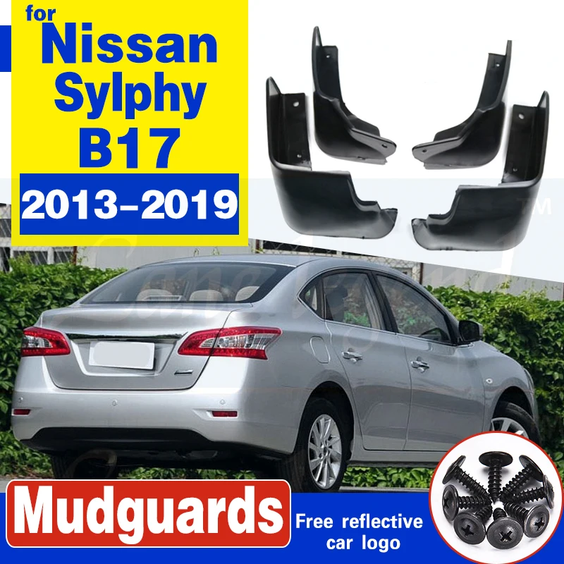 for Nissan Sentra Sylphy Pulsar 2013~2019 B17 Mudflap Fender Mud Guard Splash Flap Mudguard Accessories 2014 2015 2016 2017 2018