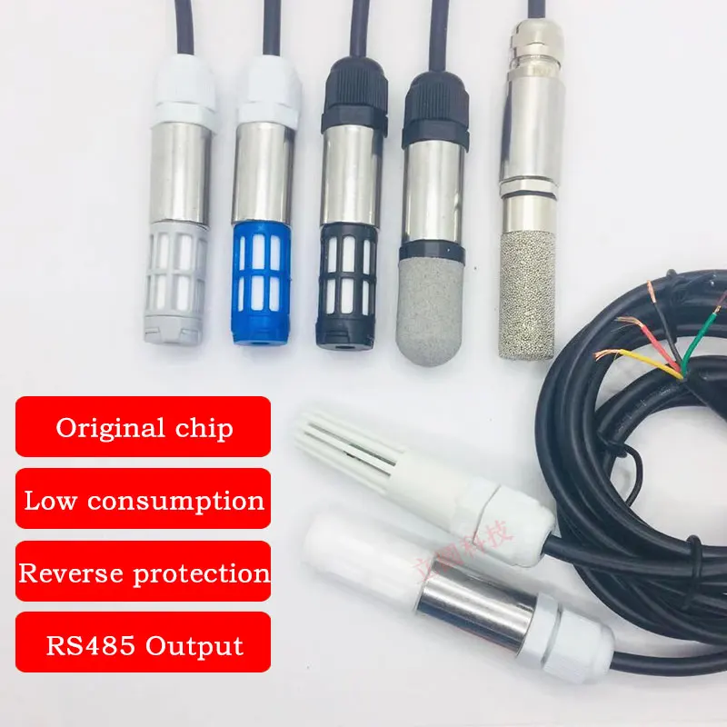 Modul Kolektor Output Modbus Protokol RTU Pendeteksi Suhu dan Kelembapan Rs485 Sensor Probe Modbus-rtu