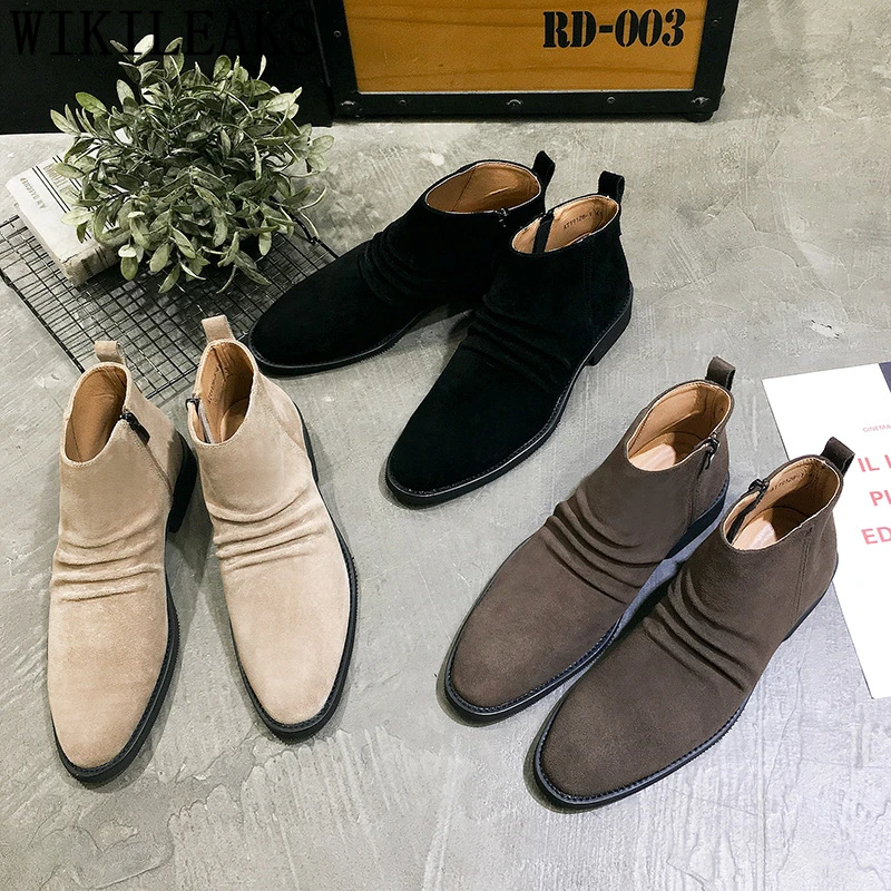 Botines Chelsea para Hombre, zapatos para Hombre, Botas para el desierto, zapatos + Chaussure Hiver para Hombre, Botas para Invierno para Hombre Heren Schoenen 2024