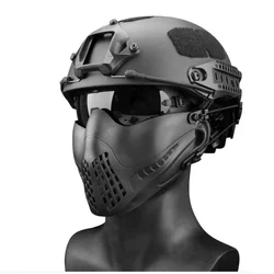 New Tactical Airsoft Mask Paintball Mask Strike Steel Half Face Mask Outdoor Protective Equipment