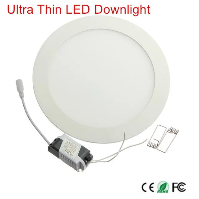 

50pcs LED Ceiling Panel Light Dimmable 6W High brightness LED Downlight with adapter AC85-265V indoor Light