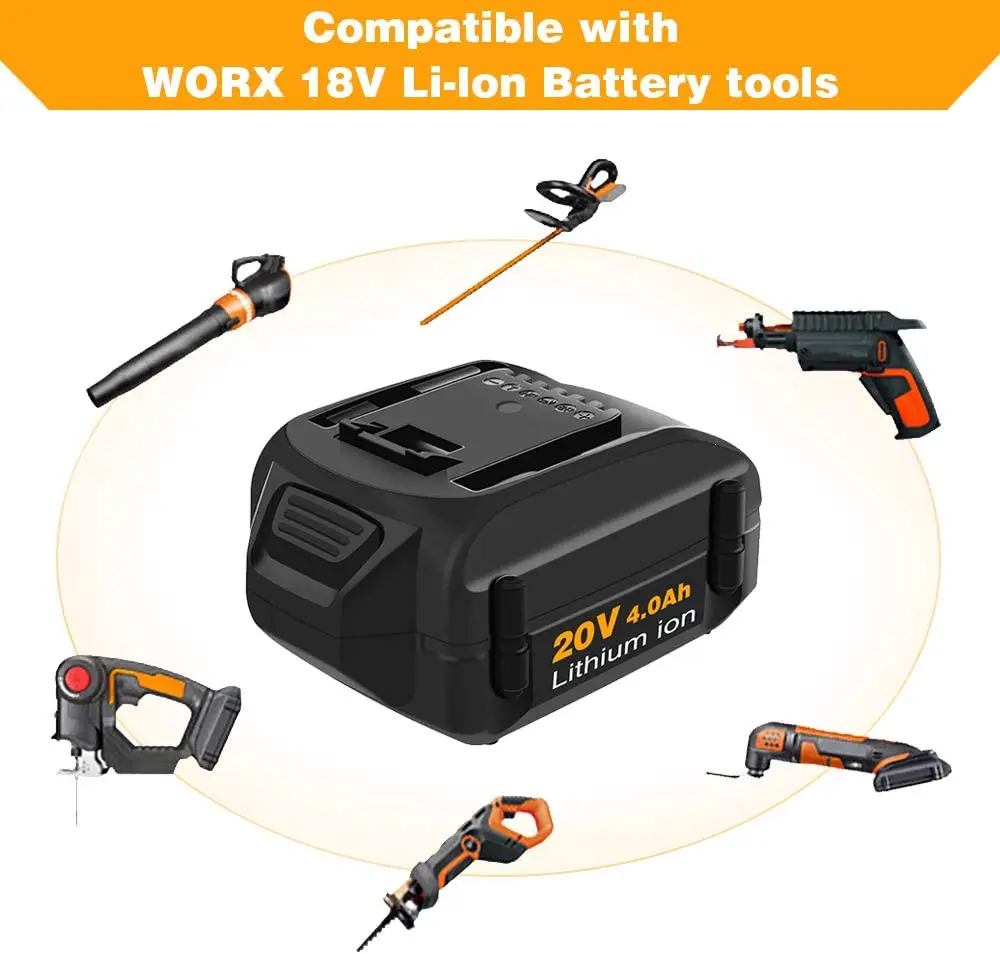 4000mAh بطارية بديلة من الليثيوم أيون ل وركس 20V بطارية WA3520 WA3525 WG151s WG155s WG251s WG255s WG540s WG545s WG891 أدوات البطارية