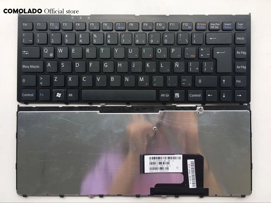 

Latin Laptop Keyboard for Sony Vaio VGN-FW VGN FW Series with Black Frame LA Layout