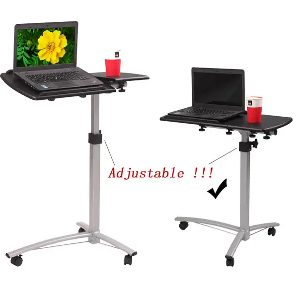 Notebook Table Home Use Multifunctional Lifting Computer Desk Office Table Study Desk Side Table Black