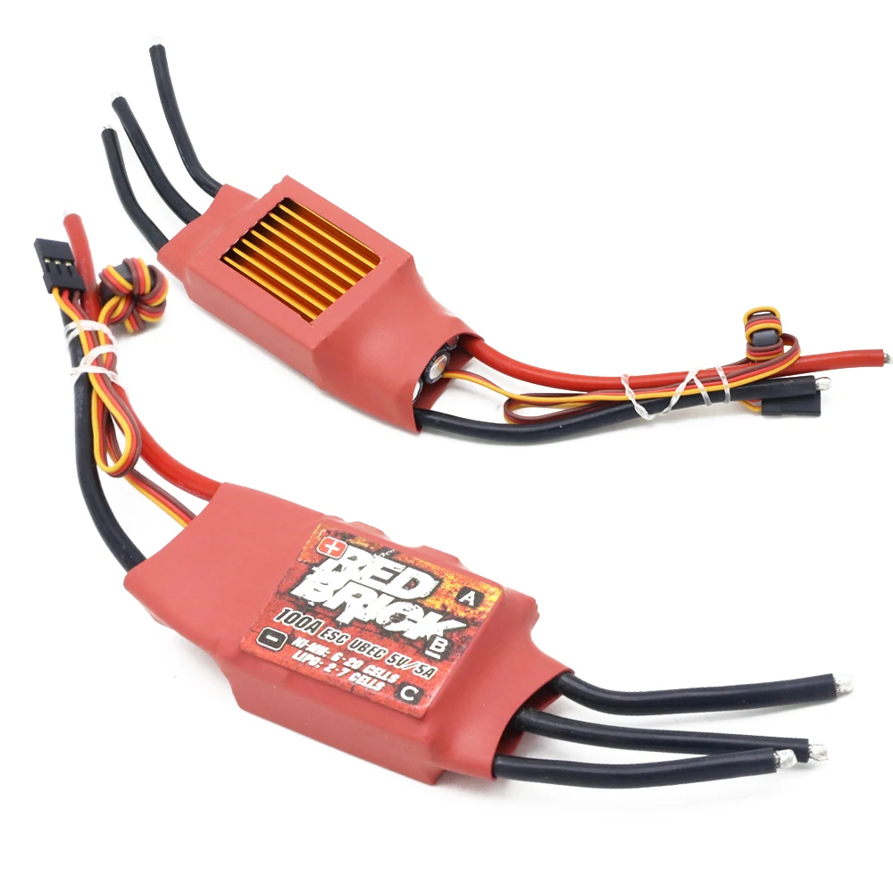 1pcs Red Brick ESC 50A/70A/80A/100A/125A/200A Brushless ESC Electronic Speed Controller 5V/3A 5V/5A BEC For FPV Multicopter