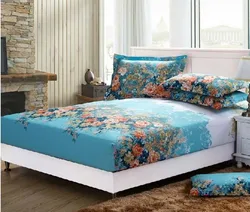 3pcs Mattress Cover Set with Pillowcase Cartoon Kids Fitted Sheet with Elastic Queen/King Size Mattress Protector Bed Sheet Set