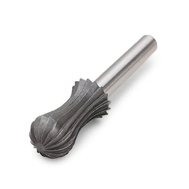 6 pz 1/4 ''6mm codolo incisione Bit Cutter, Burr intaglio del legno utensili rotanti-fresa Hss fresa in metallo duro Set di File rotanti