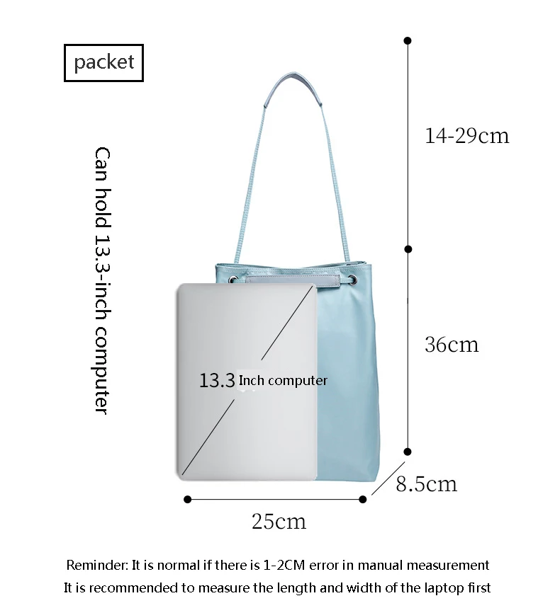 Laptop-Tasche für Macbook Air Pro 16, 13,3, 14, 15,6 Zoll, Damen, Mädchen, modische, lässige Umhängetasche, Handtasche, wasserdichte Notebook-Tasche – Detail 25