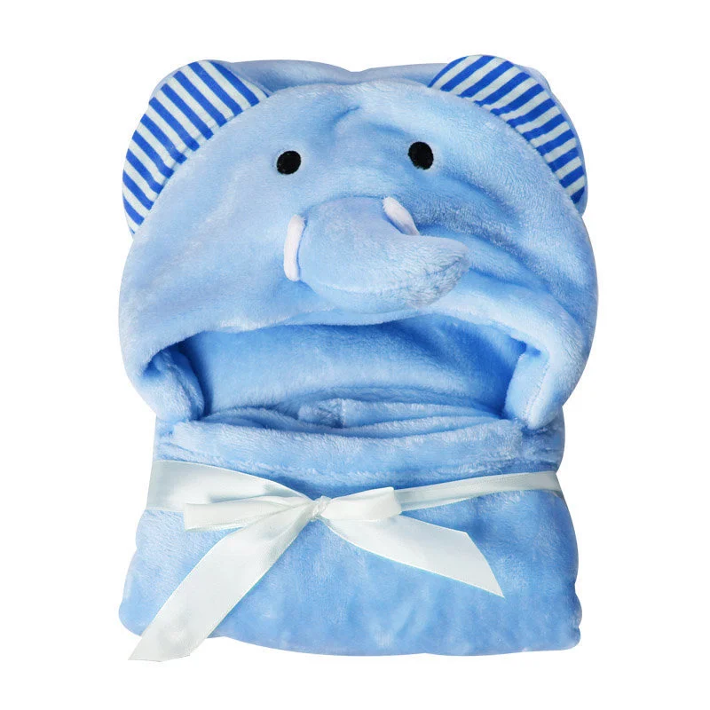 Cobertor do bebê & swaddling bonito dos desenhos animados para o bebê recém-nascido swaddle exterior manto super macio animal