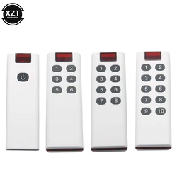 Universal RF 433MHz Wireless Digital Remote Control Transmitter Receiver Learning Code Mini for Remote Switch 4/6/8/10 Button