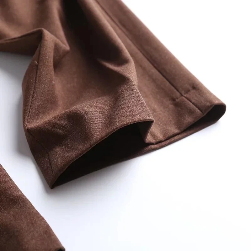 Withered Suit Pants Women England Style Office Lady Fashion Simple Straight Pnats Pantalones Mujer Pantalon Femme Trousers Women